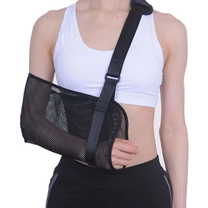Breathable Mesh Shoulder Arm Sling Elbow Brace Support Adjustable Immobilizer - Picture 1 of 5
