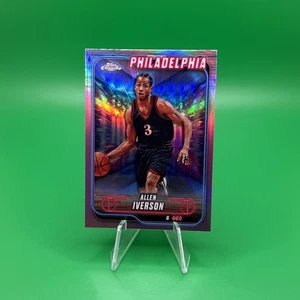 2024-25 Topps Chrome - Allen Iverson #94 Pink Refractor. 76ers. D13 - Picture 1 of 2