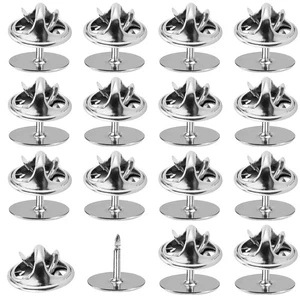 Coufce 50 Pairs Pin Backs Replacement，Silver Butterfly Tie Tacks, Perfect Bl... - Picture 1 of 8
