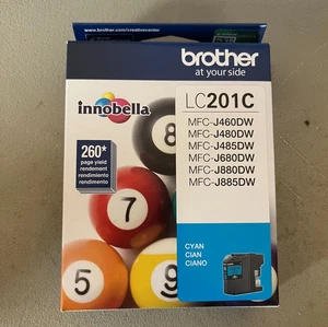 Brother LC201C Cyan Ink Cartridges (Brand New in Box) - Picture 1 of 4