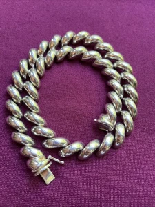 Schwere SAN MARCO Sterling Silber 925 Italien EUROPÄISCHER STIL HALSKETTE 19" 69 Gramm - Bild 1 von 24