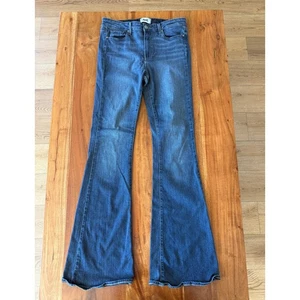 Pantalones de mezclilla para mujer Paige "High Rise Bell Canyon" azules talla 30 - Imagen 1 de 5