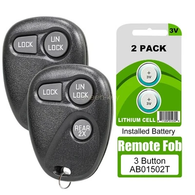 2 For 1997 1998 1999 Chevrolet Suburban 1500 Car Remote Keyless Entry Key Fob - Image 1 of 4