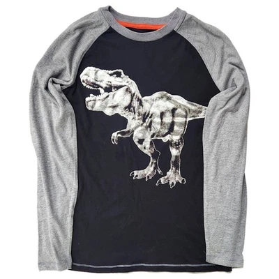 Camisa T-Rex Dinosaurio Manga Larga Negra y Gris Arizona Niños Grande 14-16 Foto 1 de 2