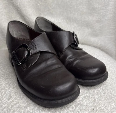 Коричневые кожаные мокасины платье туфли пряжка работы карьеры женщин бас размер 7 1/2 - Изображение 1 из 4