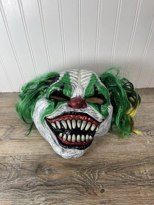 Halloween California Costume Scary Clown Rubber Mask Adult Full Face - Image 1 of 4