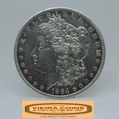 Dólar de plata Morgan 1884-O, limpio - #C54062NQ Foto 1 de 2
