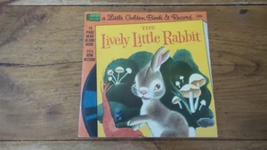 Little Golden Book & Record THE LIVELY LITTLE RABBIT, #220, Disneyland - Imagen 1 de 3