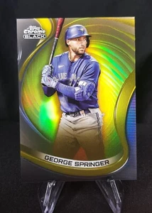 Topps Chrome Black 2022 George Springer - Gold Refractor- Toronto Blue Jays /50 - Bild 1 von 2