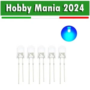 25 Pezzi - LED DIODO Emettitore 5mm ultra luminoso colore Blu - Foto 1 di 1