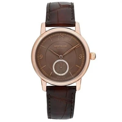 Reloj Montblanc Star Legacy 36 mm oro rosa 18 quilates esfera diamante marrón MB118519 Foto 1 de 4