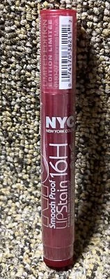 Rare LIMITED EDITION NYC Lip Stain Smooch Proof 16 Hour FASHIONISTA MAUVE,Sealed - Image 1 of 3