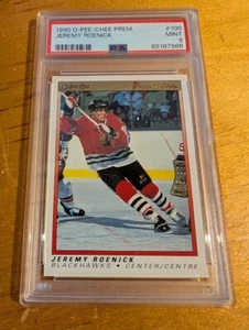 Jeremy Roenick 1990 Opeechee Premium #100 PSA Graded Mint 9 - Picture 1 of 2