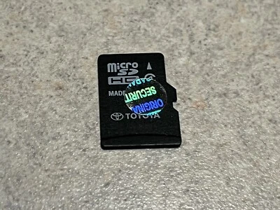 Toyota GPS Navigation Micro SD Card MAP OEM 86271-0E183 - Image 1 of 2