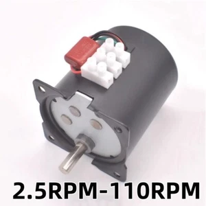 Geared Motor AC 220V Permanent Magnet Reversible Metal Gear 2.5RPM-110RPM 70KTYZ - Picture 1 of 6