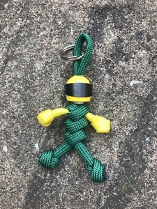 Schlüsselanhänger Biker Buddy Lotusfarben handgefertigter Paracord-Schlüsselring (YG) - Bild 1 von 6