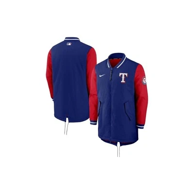 Texas Rangers MLB Nike Men's AC Dugout Full Zip Jacket Blue / Red Size L - Image 1 of 4