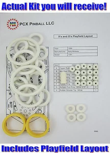 Kit de anillo de goma máquina de pinball Bally/Midway X's & O's 1984 - también conocido como X's and O's - Imagen 1 de 2