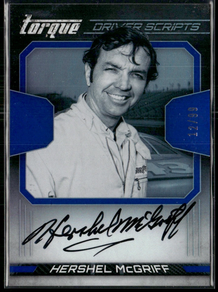 Hershel McGriff 2017 Torque Driver Scripts Blue Auto 12/99 - Image 1 of 1