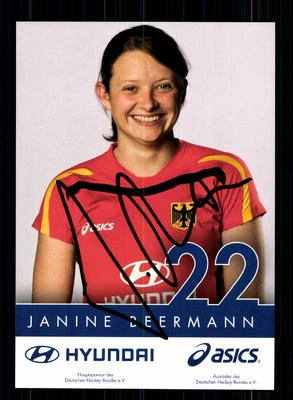Janine Beermann Autogrammkarte Hockey Nationalmannschaft 2009-10 + A 140632 - Bild 1 von 2