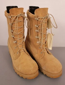 Men's NOS US Army Desert Boots 6.5 W Suede Combat Boots Gore-tex Belleville - Picture 1 of 16