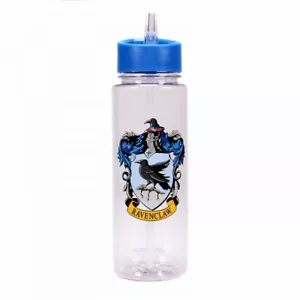 OFFICIAL HARRY POTTER RAVENCLAW CREST LARGE PLASTIC WATER DRINKS SPORTS BOTTLE - Picture 1 of 2