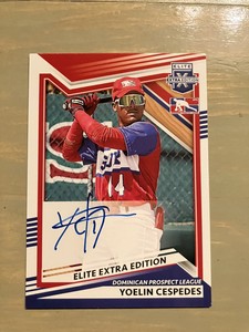 2022 Panini Elite Extra Edition Yoelin Cespedes Auto Boston Red Sox