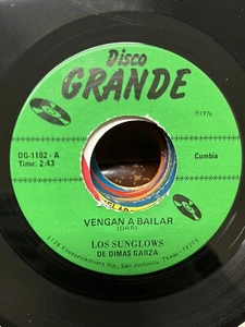 Los Sunglows de Dimas Garza 45 "Vengan a Bailar" DISCO GRANDE rare Latin Cumbia - Picture 1 of 1