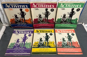 1943 Lot 6 Childrens Activities Home School Magazine CHILD TRAINING Games Puzzle - Picture 1 of 22