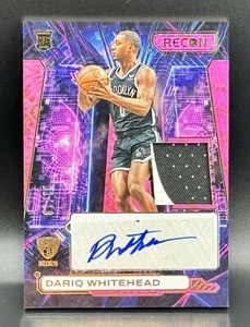 2023-24 Panini Recon Dariq Whitehead FOTL Pink Rookie Patch Auto 1/18 #NPA-DRQ - Picture 1 of 2