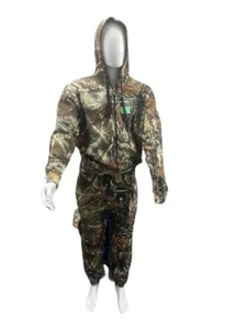 Mens Camo Tracksuit Thick Warm Cuffed Camouflage Jungle Hoodie Bottoms Set M-5XL - Picture 1 of 5