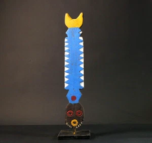 Afrikanische Maske African Bobo Bwa Plank Mask Burkina Faso Dekor MASK-G1270 - Bild 1 von 24