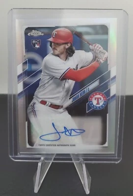 2021 Topps Chrome Update Jonah Heim RC AUTO Refractor.   Texas Rangers  CUSA-JHE - Image 1 of 2
