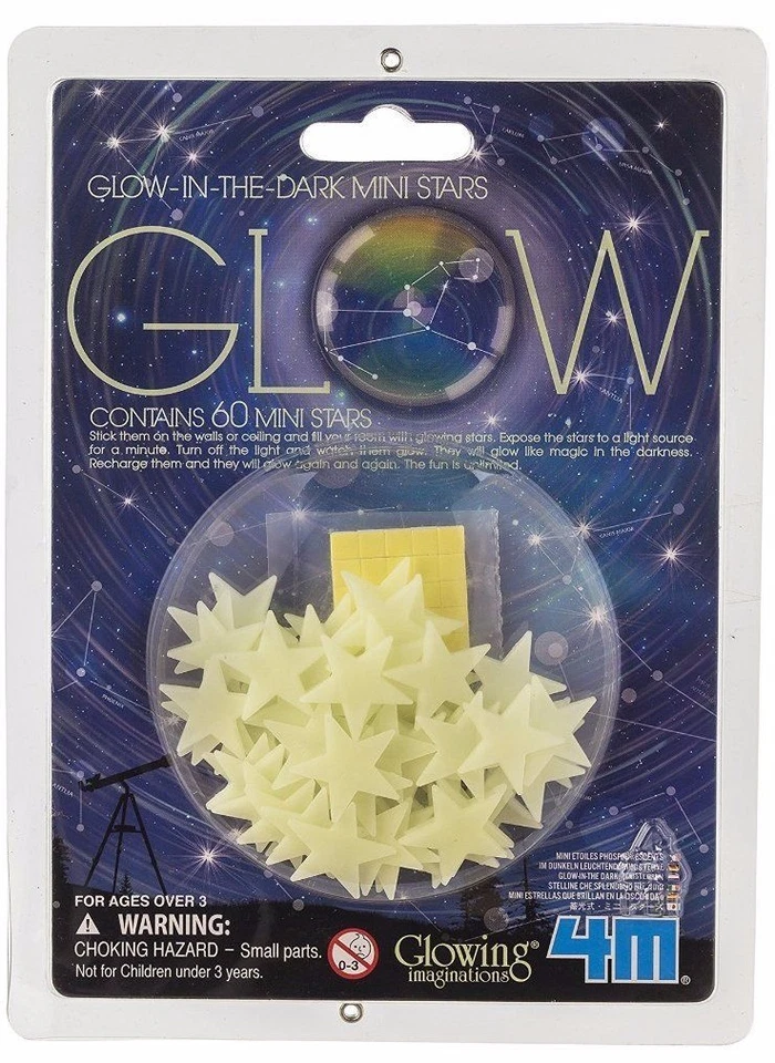 4M Glow in the Dark Stars 5143 - Pack of 16 Stars Kids Room Decor