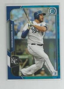 2015 Bowman Chrome MIKE MOUSTAKAS Blue Refractor 061/150 - Picture 1 of 1