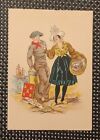 Carte Postale Illustrateur E Maudy   Poitou Couple Costume Ecusson