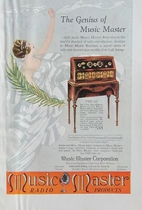 Music Master Radio Products, Reproducer Type 215 Vintage 1925 Magazine Ad - Picture 1 of 1