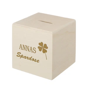 Holzspardose Con Personalizzata Incisione - Bild 1 von 54