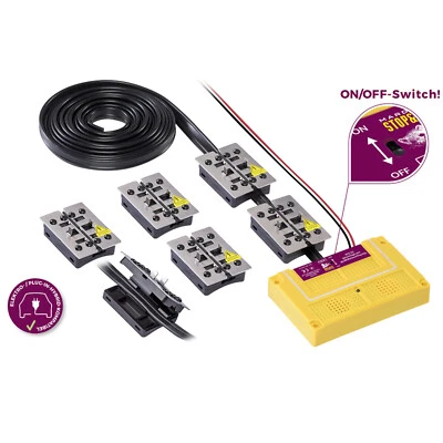 NORBERT SCHAUB GMBH Dispositivo de defensa contra martas ultrasónico de alto voltaje Stop&Go 7 Plus-Minus CLIP novedad