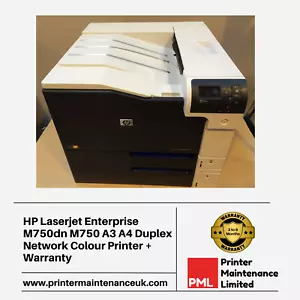 Impresora dúplex a color de red HP Laserjet Enterprise M750dn M750 A3 A4 + garantía - Imagen 1 de 1