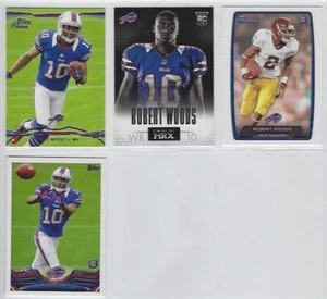 Robert Woods (4) Card RC LOT 2013 Topps Bowman Panini HRX Houston Texans - Picture 1 of 1