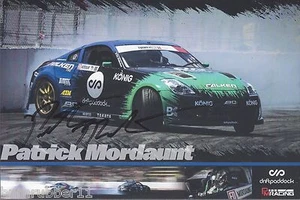 PATRICK MORDAUNT 2015 ""NISSAN 350Z"" FÓRMULA FOLLETO DE DERIVA/POSTAL FIRMADO - Imagen 1 de 1
