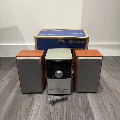 SONY CMT-EH20DAB MICRO HIFI SYSTEM DAB FM RADIO CD TAPE PLAYER WITH SPEAKERS - Image 1 of 4