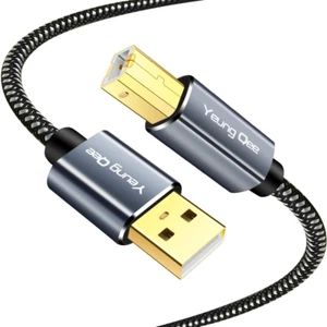 Druckerkabel 20 Fuß, USB Druckerkabel High Speed USB 2.0 A Stecker auf Typ B Stecker P - Bild 1 von 12