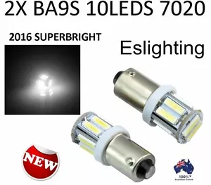 2X DC 12V BA9S LED LIGHT 7020 BAYONET PARK INTERIOR CAR UTE 4WD GLOBE T4W 1895 - Picture 1 of 3