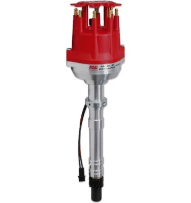 NEW MSD PRO BILLET SMALL DIAMETER DISTRIBUTOR,RED,MSD 6-7-8-10 SERIES,CHEVY V8 - Image 1 of 2