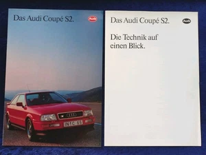 AUDI Coupe S2 Prospekt 1.1992 + Beilage - Picture 1 of 8