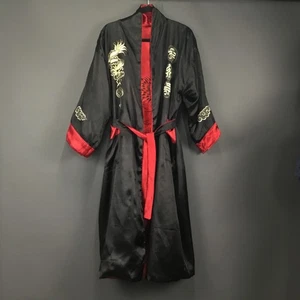 Thu Van Bata Para Hombres Mediana Bordada Dragon Phoenix Kimono Ropa de Salón 48x25 - Imagen 1 de 21
