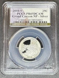 Cuarto de dólar Grand Canyon 2010-S prueba de plata graduación profesional PR-69 DCAM, compra 3 artículos y obtén un descuento de $5 - Imagen 1 de 2