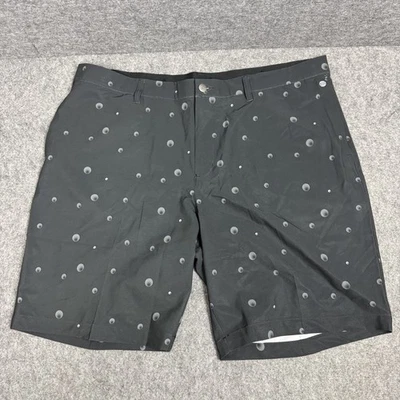 Adidas Golf Shorts Mens 40 Polka Dot Performance Stretch Lightweight, Golf Ball - Image 1 of 4